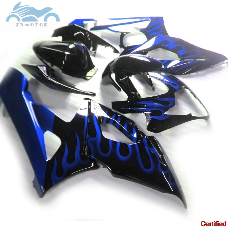 New plastic Fairing kits for SUZUKI K5 GSXR1000 2005 2006 motor fairings kit GSXR 1000 05 06 purple blue green flames