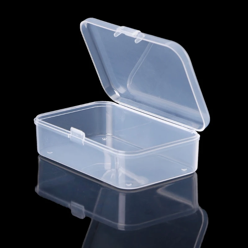 Organizzatore contenitori raccolta scatole immagazzinaggio trasparenti in plastica rettangolare