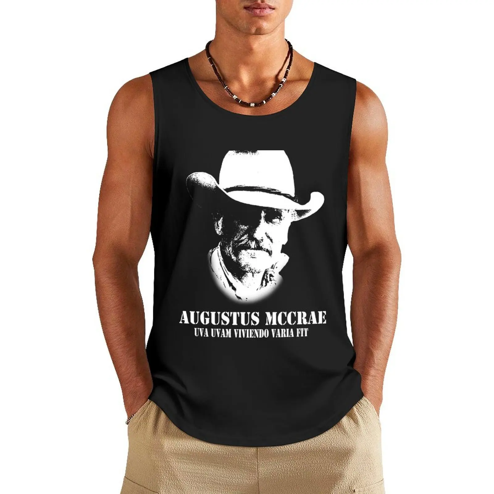 

Augustus McCrae Tank Top anime sports vest Male clothes Sleeveless top