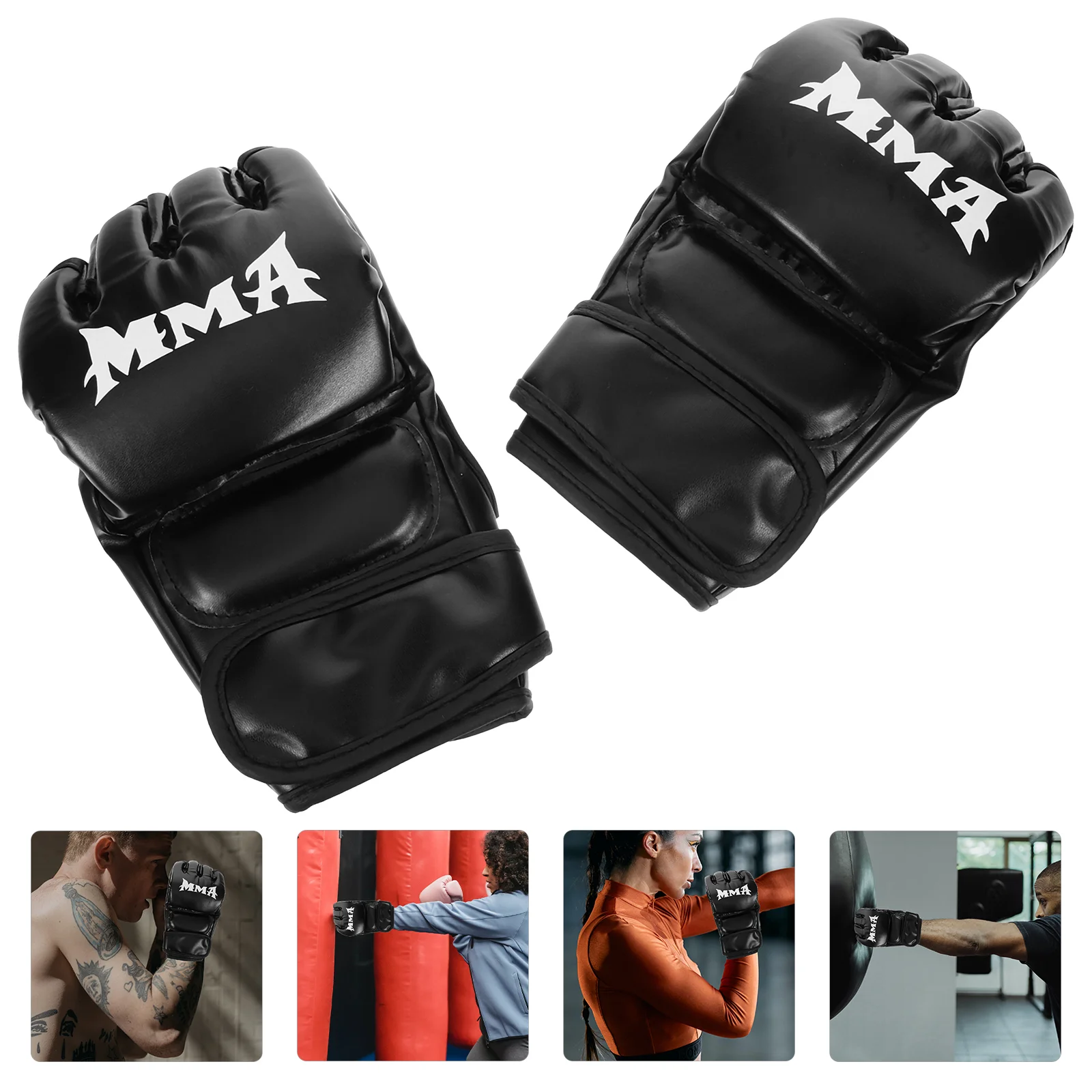 Fighting Half-finger Punching Bag Gloves Sandbags Boxing Men Sparring Kickboxing Supplies for Women Training