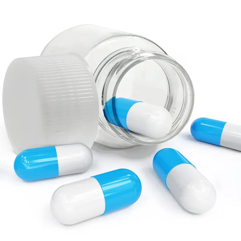 100 قطعة 15/20/30/50/60/80/100 مللي البلاستيك الشفاف السفر زجاجة دواء مسحوق اللوحي موزع إعادة الملء حاويات حبوب منع الحمل البلاستيكية