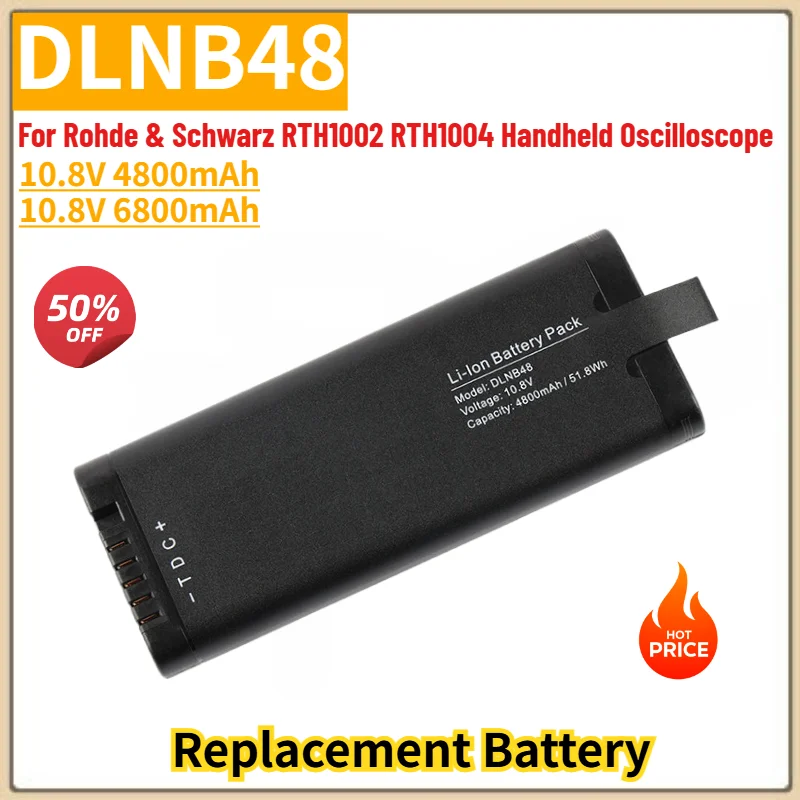 DLNB48 High Quality Battery 10.8V 4800mAh 6800mAh For Rohde & Schwarz RTH1002 RTH1004 Handheld Oscilloscope Replacement Battery