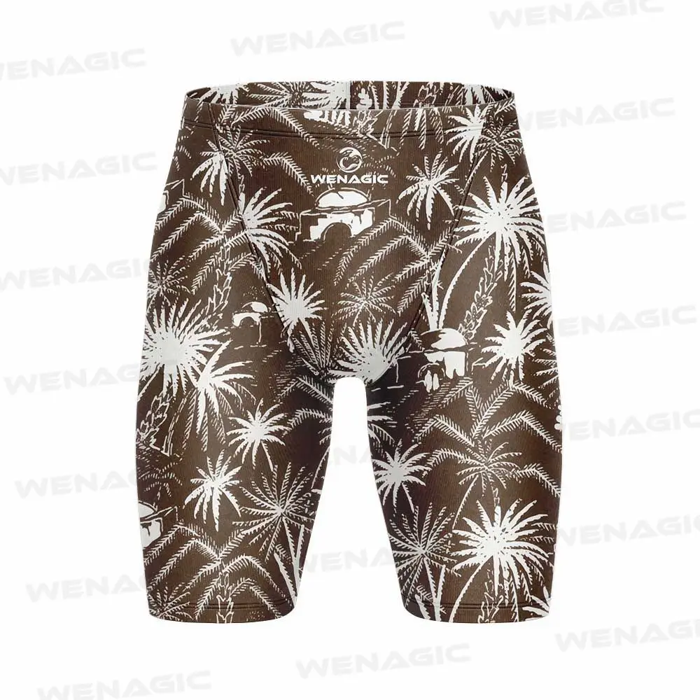 Men Swimwear Training Swim Shorts Trunks Beach Tight Swimming Pants Swimsuits Jammer Running Sports Surf Shorts Diving Trunks