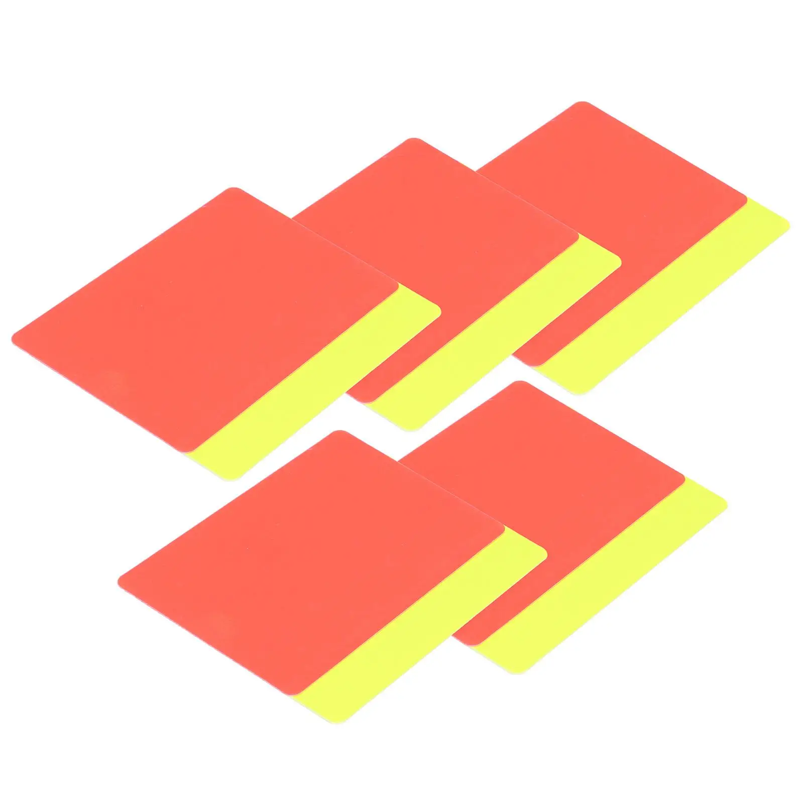 Football Referee Red Yellow Card Set Soccer Warning Ejection Cards Training Equipment for League Matches