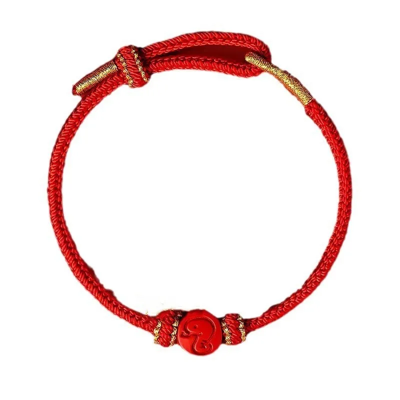 2026 New Horse Year Zodiac Red String Bracelet Hand Woven Unisex Chinese Style Fashion Accessories New Year Holiday Gift