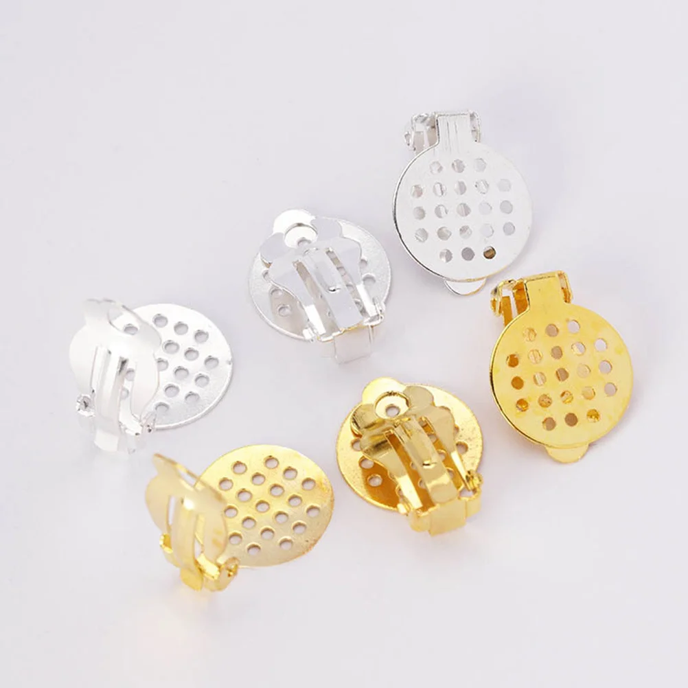 

50 шт., металлические зажимы для непирсистых красивых зажимов для ушей, зажимы для ушей «сделай сам», принадлежности для изготовления ювелирных изделий, зажимы для ушей, материалы