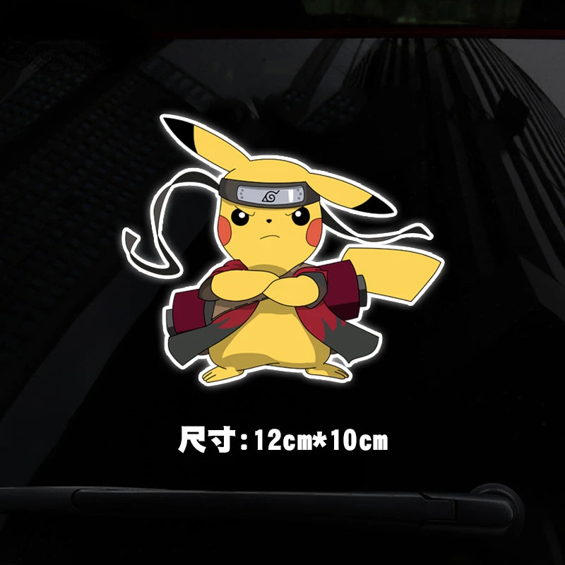 Customized Ninja Pokémon Anime Stickers Waterproof Laptop Trunk Bumper Sticker Decals