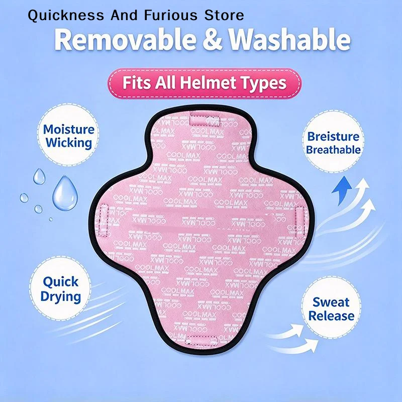 【MO】1Pcs Breathable Motorcycle Helmet Insert Liner Cap Cushion Pad Quick-drying Sweat Wicking Helmet Insulation Lining Pad
