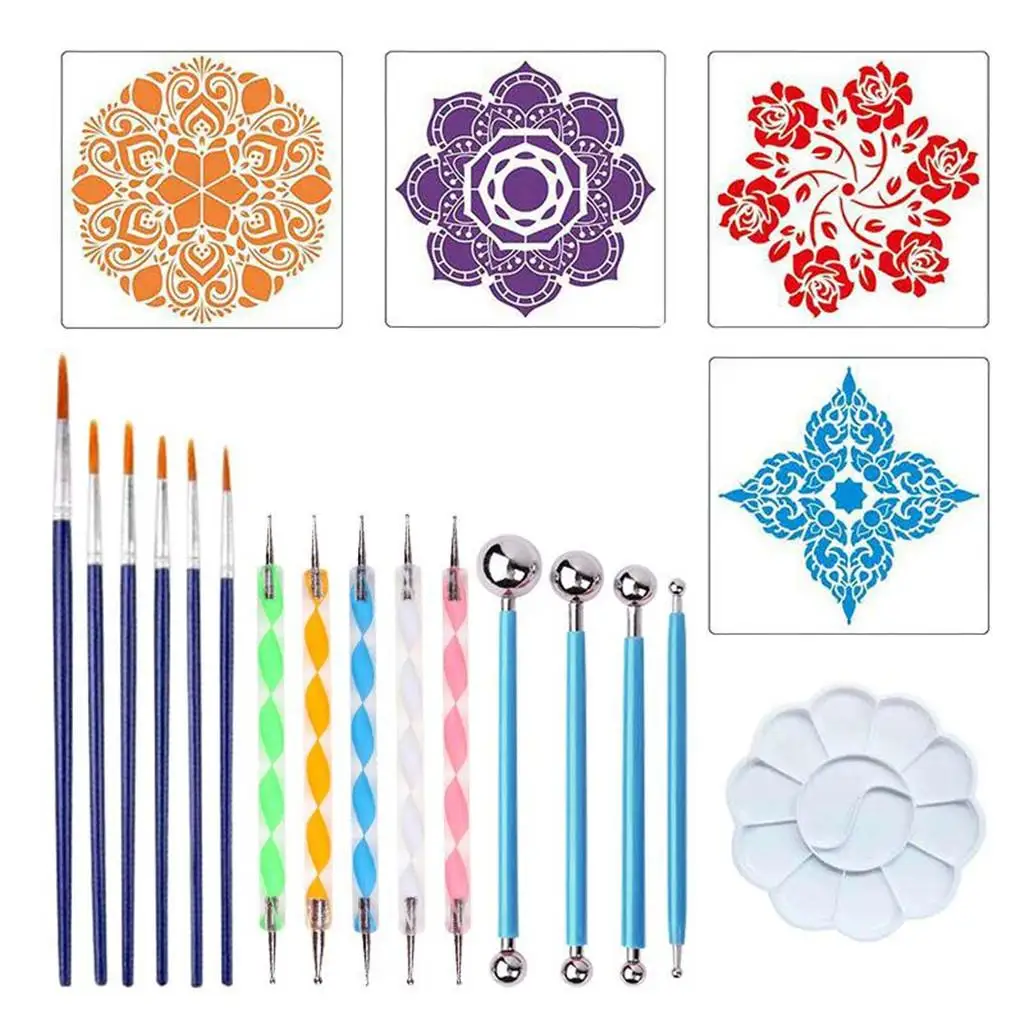 

Mandala Dotting Tools Kit Painting Tools Set Floors DIY Stamp