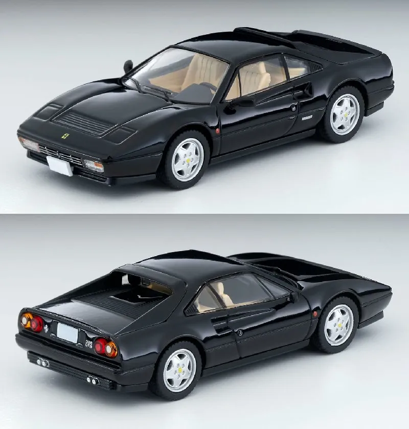 TAKARA TOMY TOMYTEC TLV 328 GTB สีแดงและสีดํา GTS Cabriolet 365 GTB4 โมเดลรถอัลลอย เครื่องประดับสําหรับผู้ใหญ่ ของเล่นเด็ก ของขวัญสําหรับเด็ก