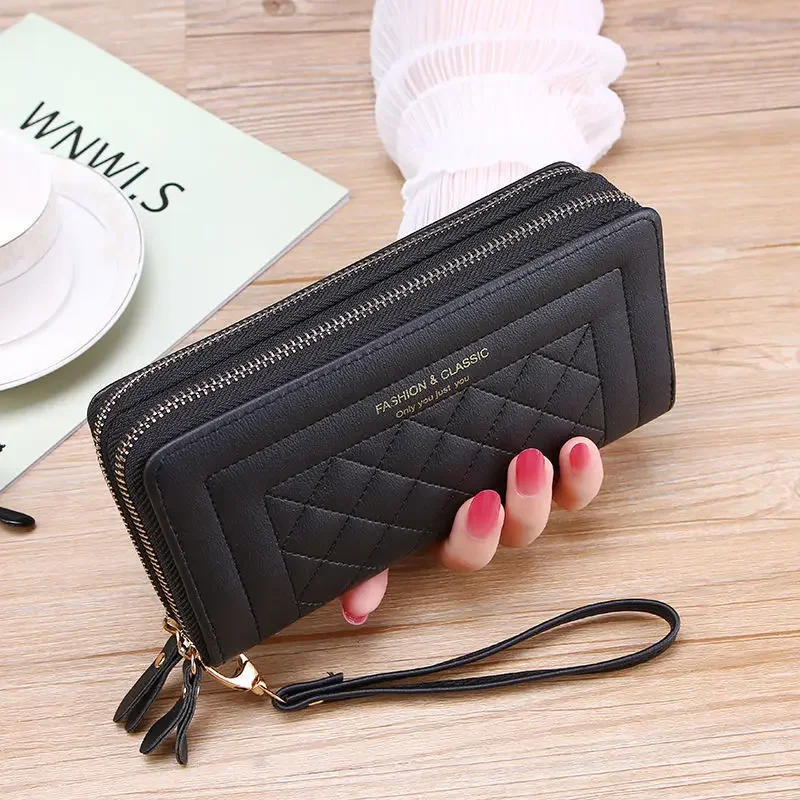 Pu Leather Women Wallets Purses Fashion Long Zipper Women\'s Wallet Money Coin Holder Female Long Purse Female Handbags