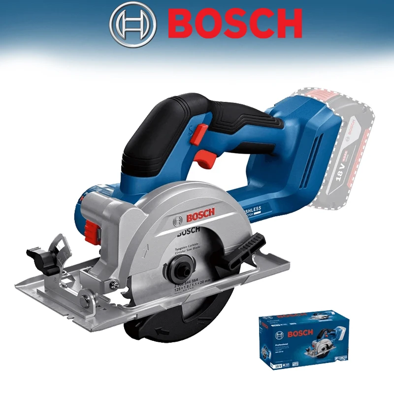 BOSCH GKS 18V-44 Original Electric Circular Saw 18V 125mm Brushless Multi-Angle Carpentry Power Tool Cutting Machine Power Tool