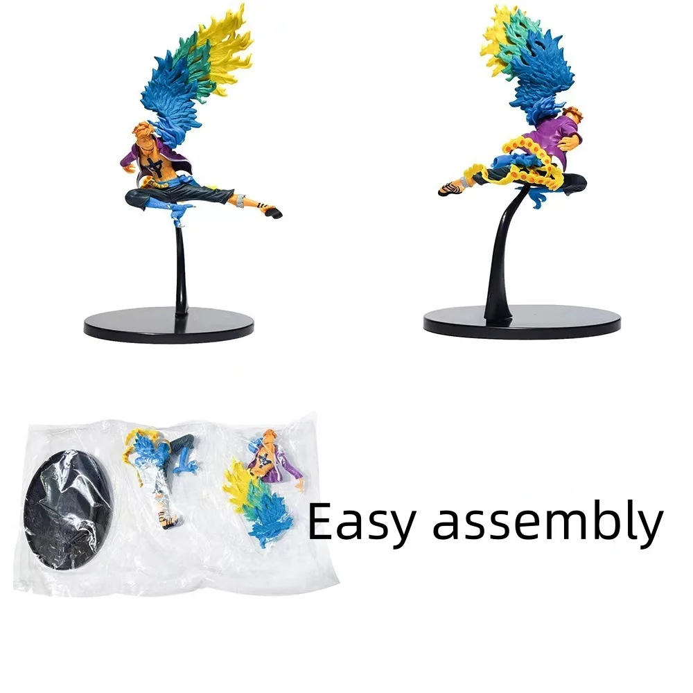 Figurka anime One Piece Marco, model, statuetka, modny ornament na stół, prezent na Boże Narodzenie
