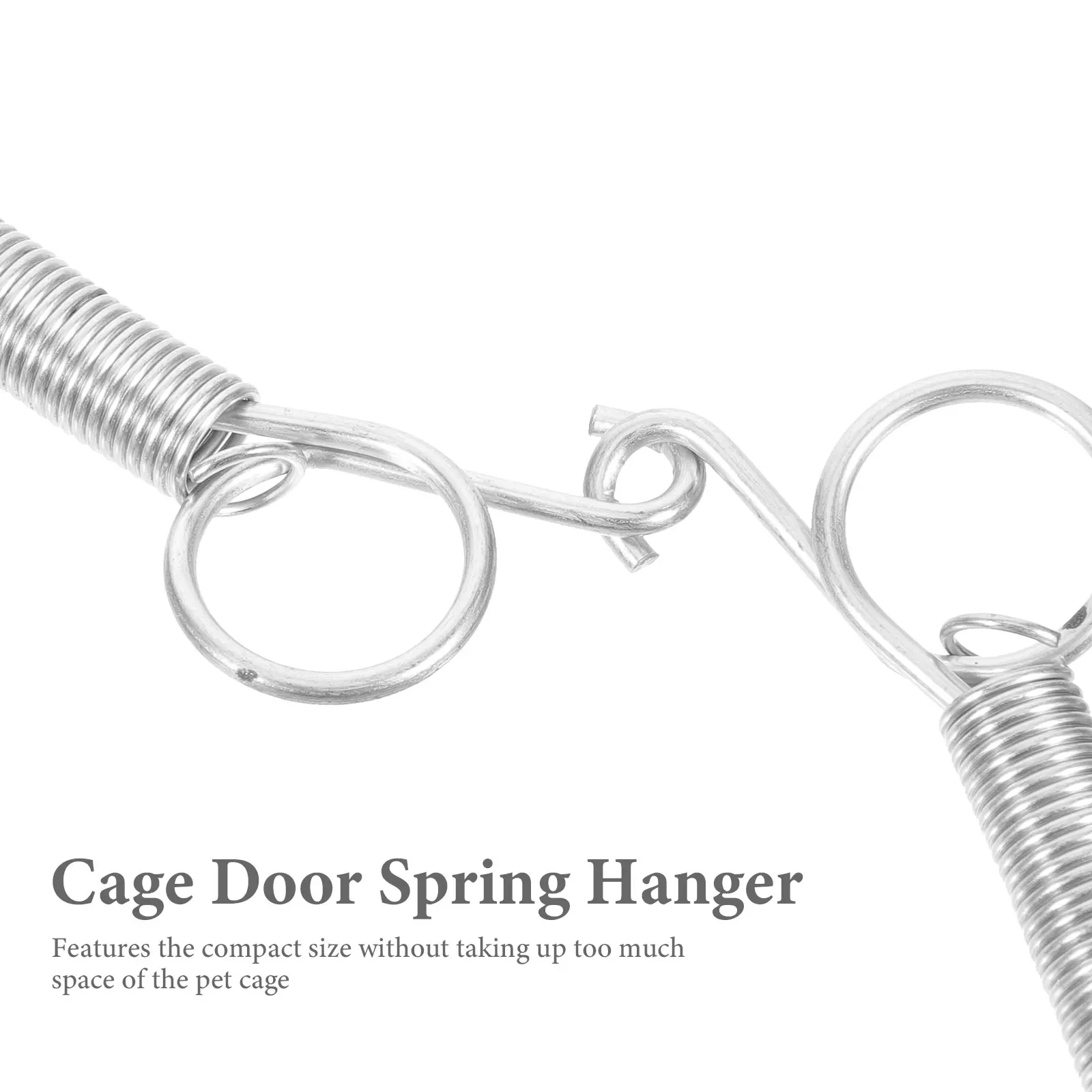 

10pcs Rabbit Cage Door Spring Hooks Durable Bird Chicken Pigeon Pet Cage Feeder Hanger Wire Clothes Racks