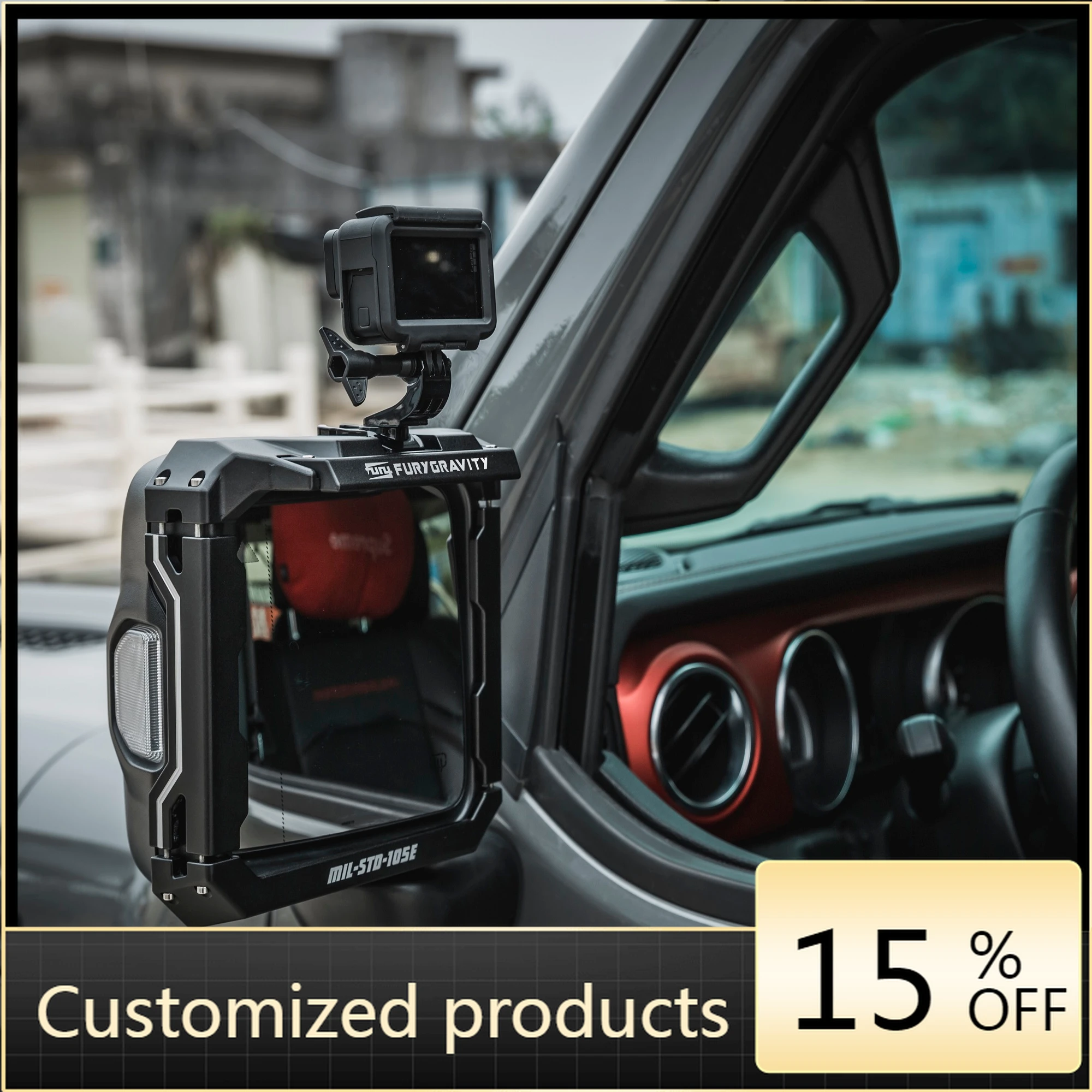 

Professional customizationFury 2007-2017 Accessory CAR REARVIEW MIRROR ANTI RAIN EYEBROW for wrangler JK