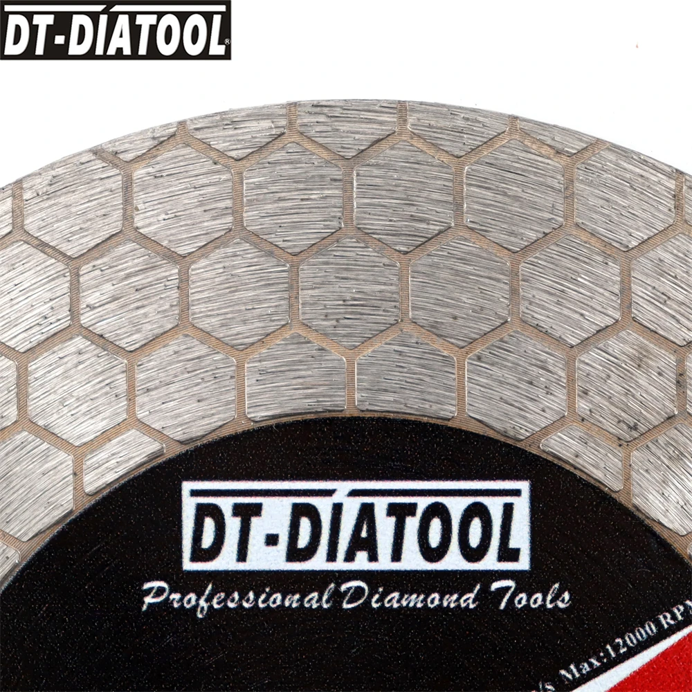 DT-DIATOOL 3 قطعة 5 "/125 مللي متر المزدوج الجانب قاطع ماسي طحن شفرة المنشار تتحمل 22.23 مللي متر سيراميك الحجر الاصطناعي الرخام
