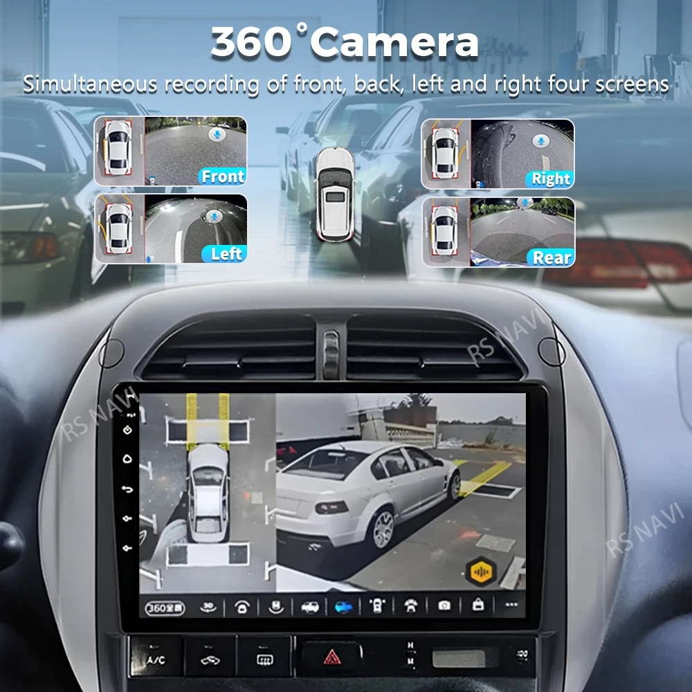 Android 16 For Toyota RAV4 2 CA20 CA20W XA20 2003 - 2005 2K QLED Stereo Car Radio Multimedia Video Player GPS 4G CarPlay