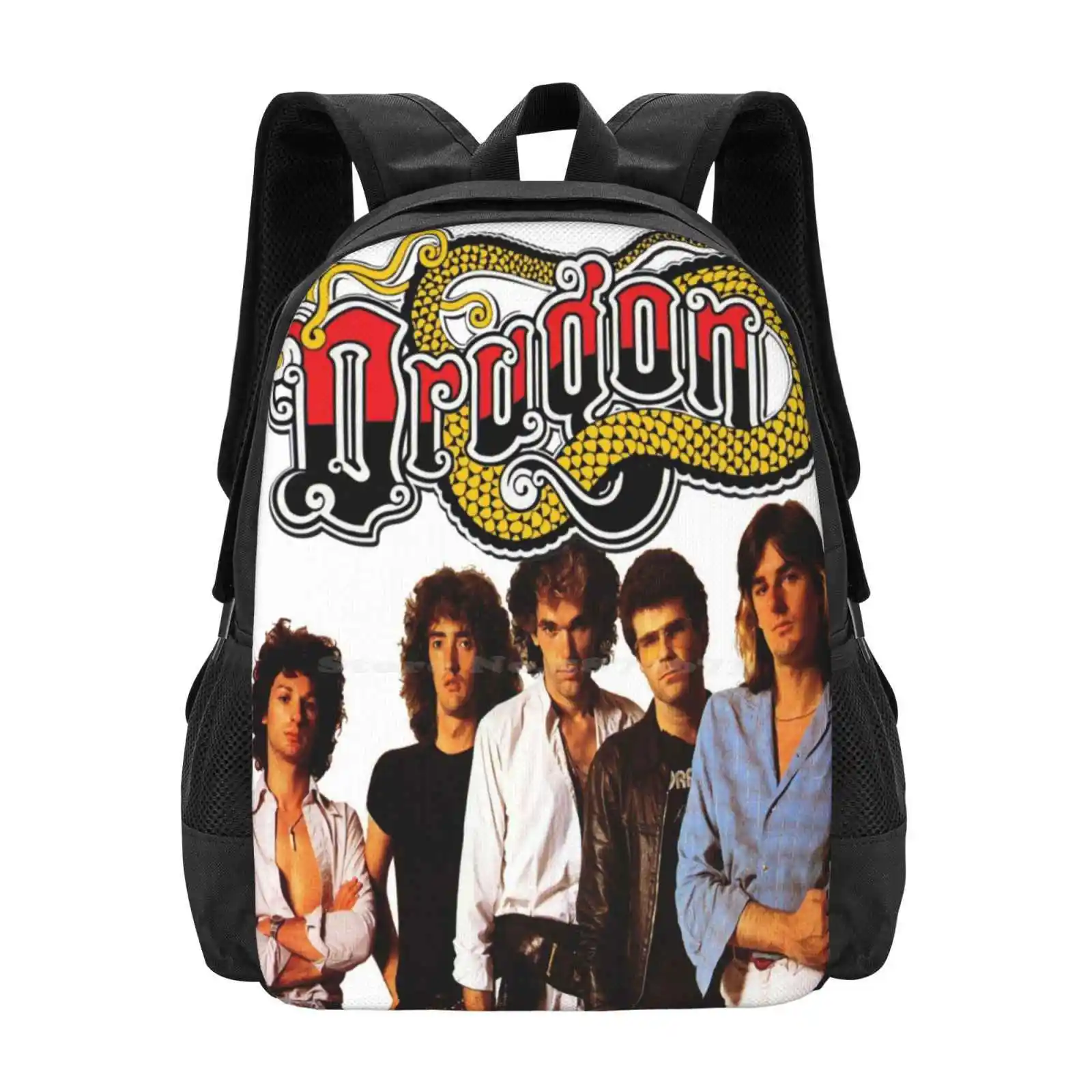 Ausrock-Dragon T Shirt School Bags For Teenage Girls Laptop Travel Bags Australian New Zealamd Ausrock 1980 S Pop Music