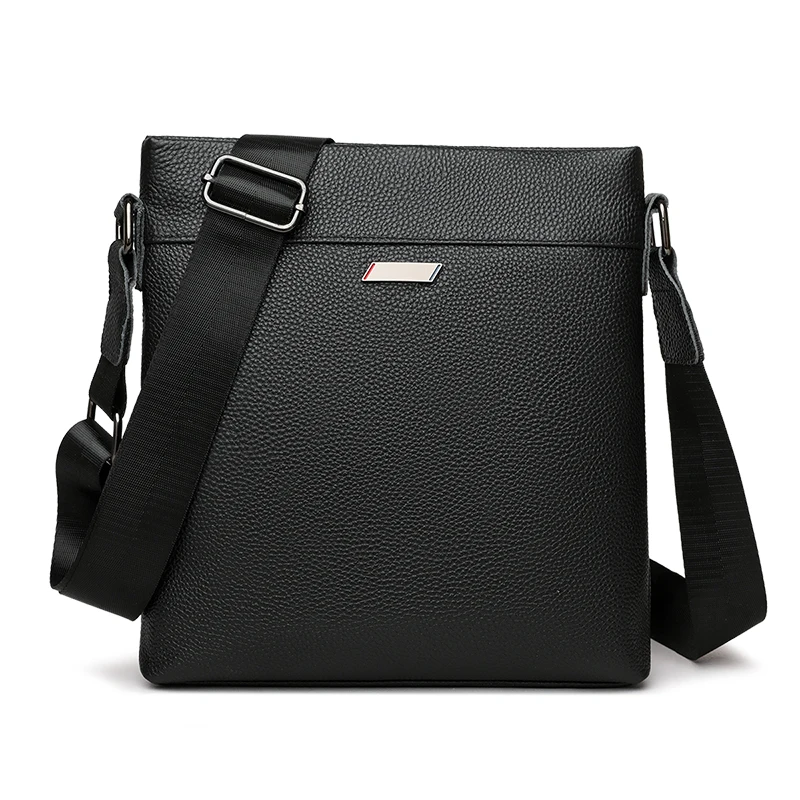 حقيبة كتف عصرية جديدة من جلد البقر للرجال بلون سادة حقيبة كروس 가방 bolsos para hombre sreка sacoche homme #6