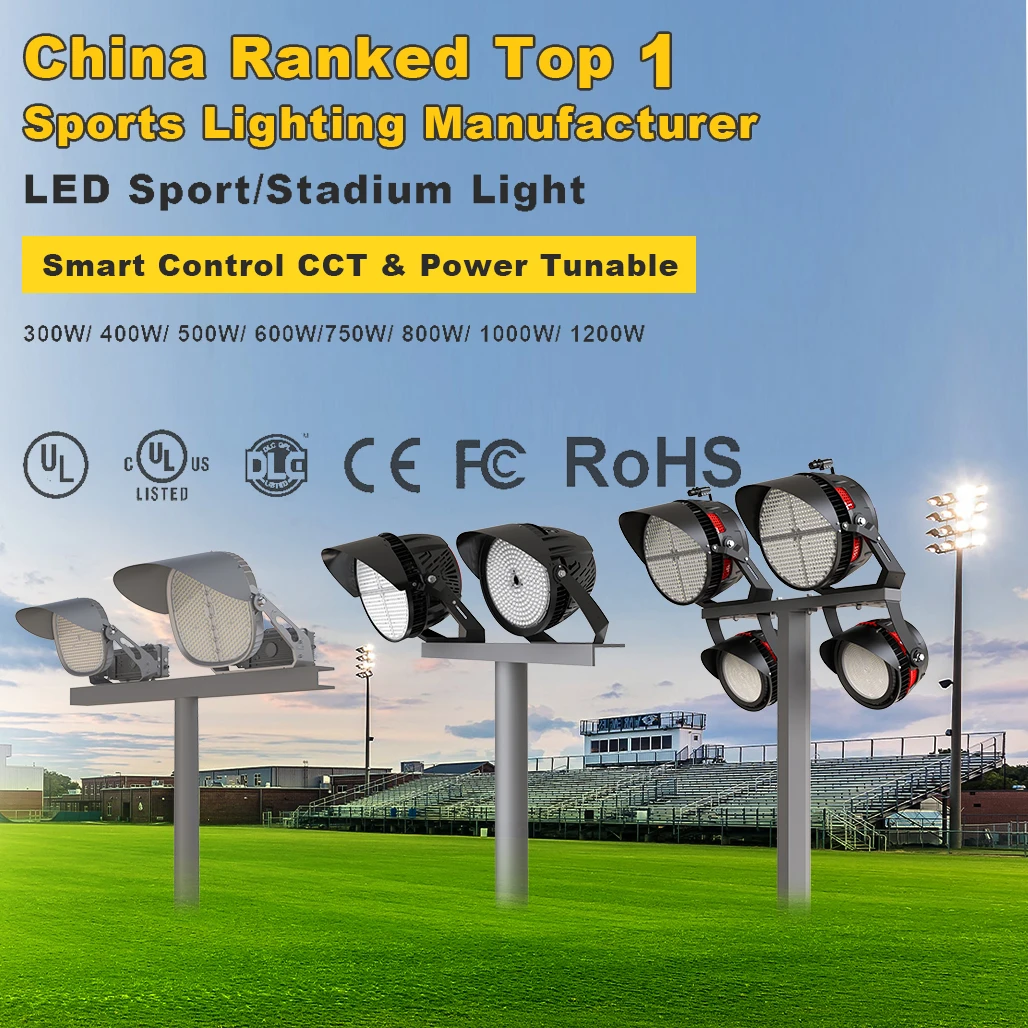 1000W Led Sports Stadium Light 300W 400W 600W 800W LED Flood Light RGB DMX Football Baseball Tennis Rugby Field Lighting