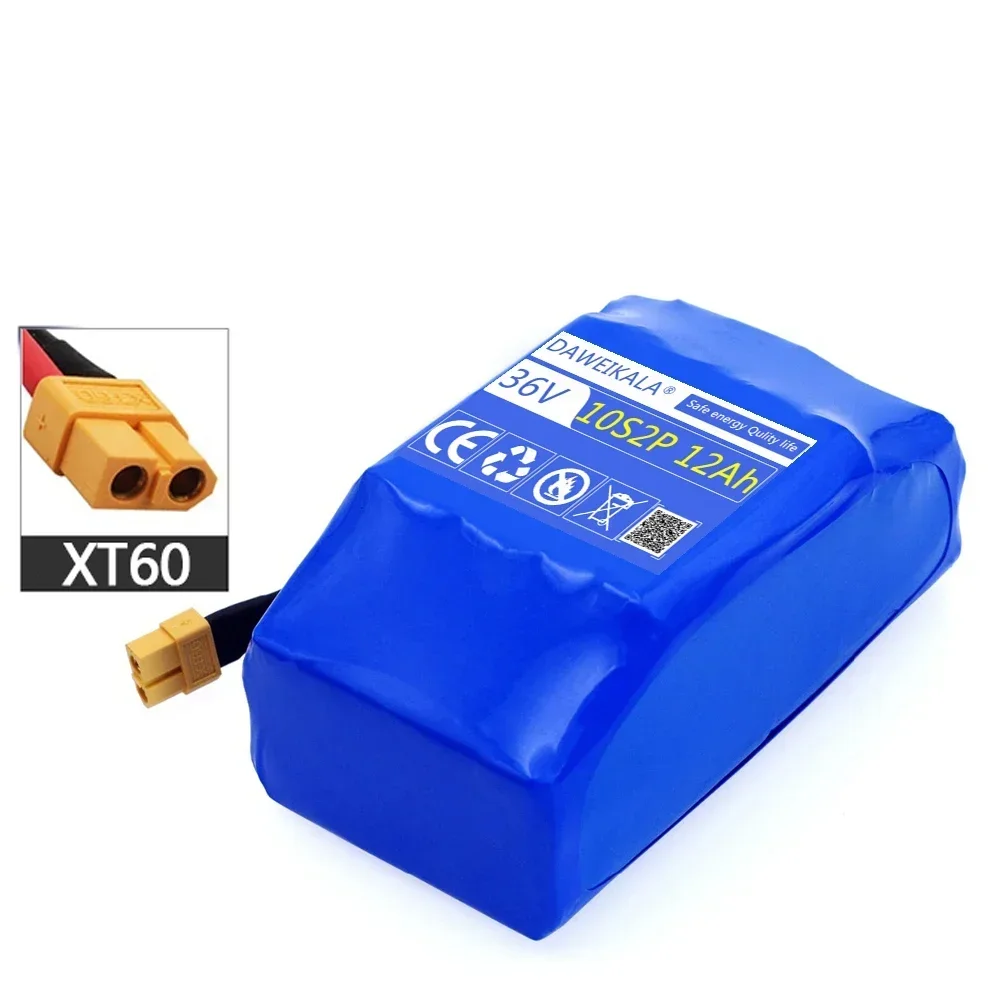 

2025 Upgraded Rechargeable 36V 12000mAh Battery Pack – Ideal for Electric Self-Balancing Scooters, Hover Boards & Unicycles