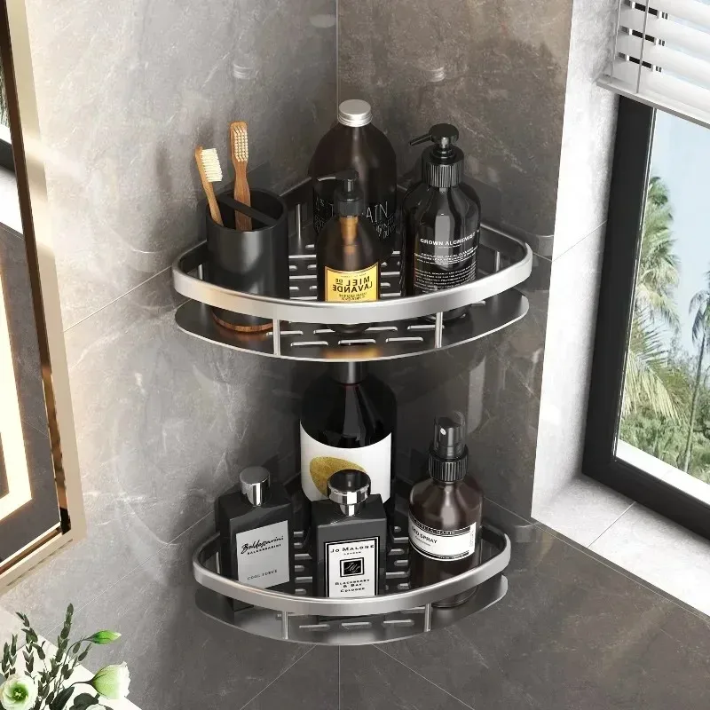 Suporte para papel higiênico de banheiro, prateleira sem necessidade de perfuração, acessórios de armazenamento para banheiro doméstico