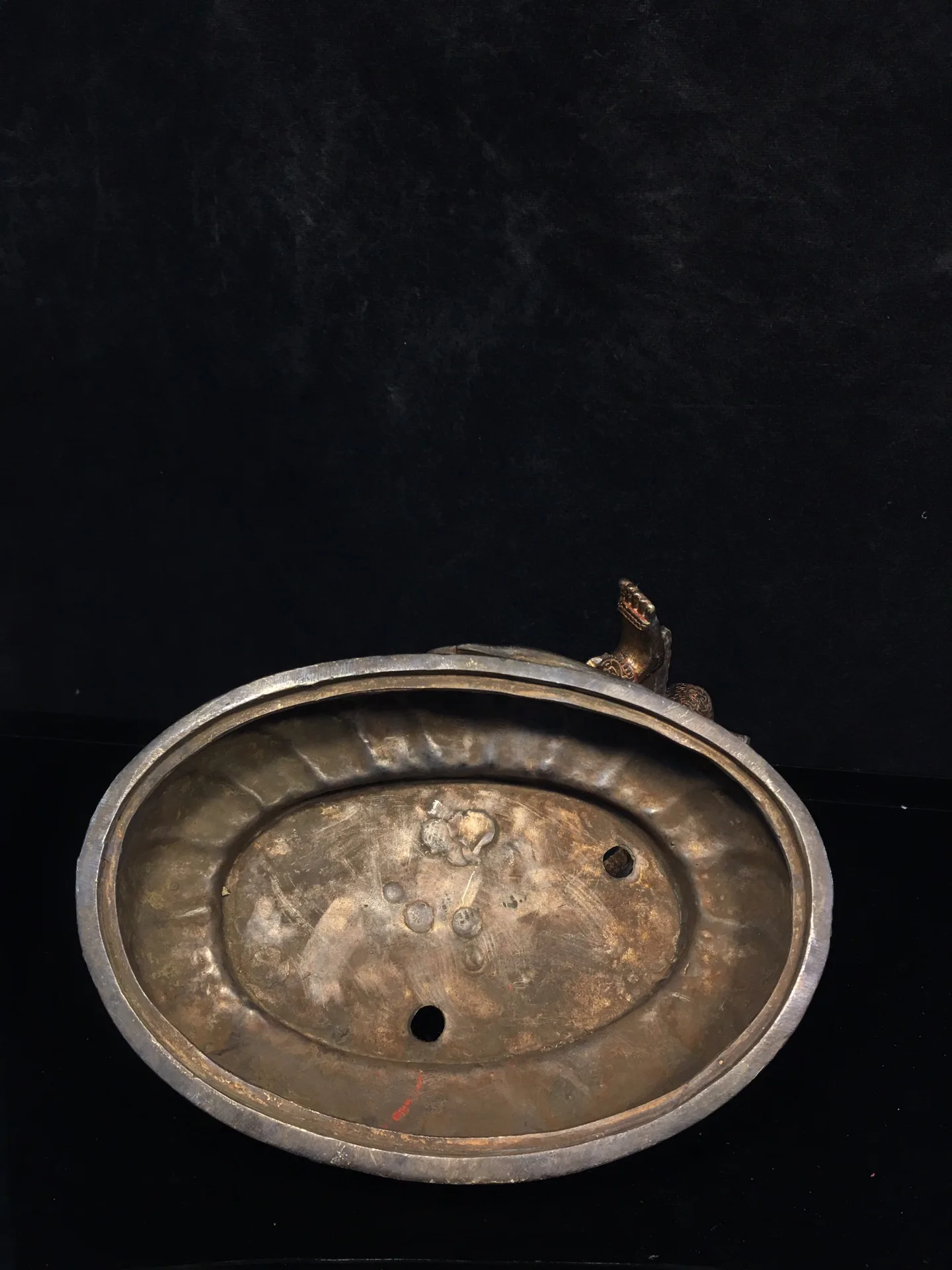 10 "مجموعة معبد التبت البرونزية القديمة الزنجفر الطين الذهب الأخضر تارا بوديساتفا لوتس منصة قاعة العبادة تاون هاوس