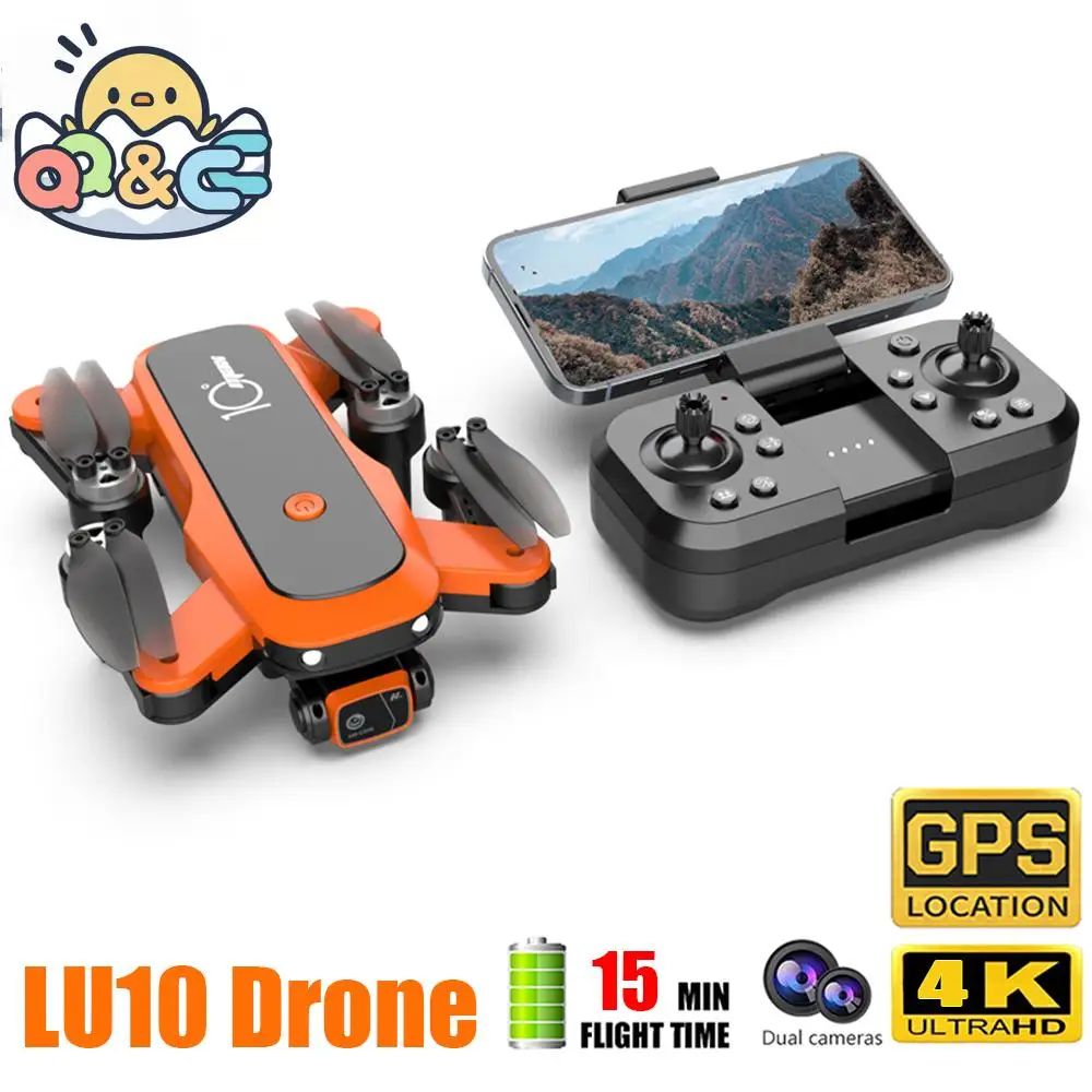 

LU10 4K Camera Drone Fpv Wifi Dron Drones Profesional Quadcopter with Camera Hd Brushless Motor Aerial Photography Aircraft Toys