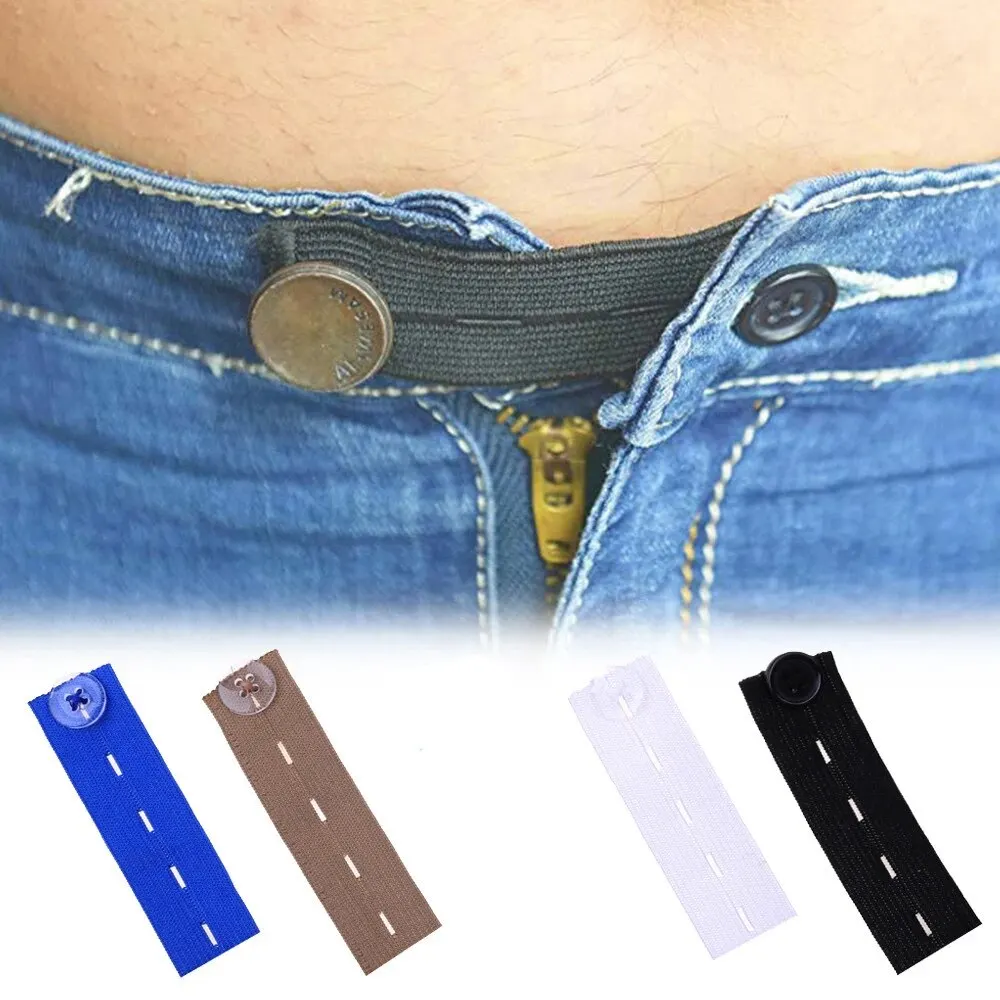 Belt Waist Extension Buckle Elastic Adjustable Trouser Buckle Pregnant Women Fat Trousers Elastic Buckle