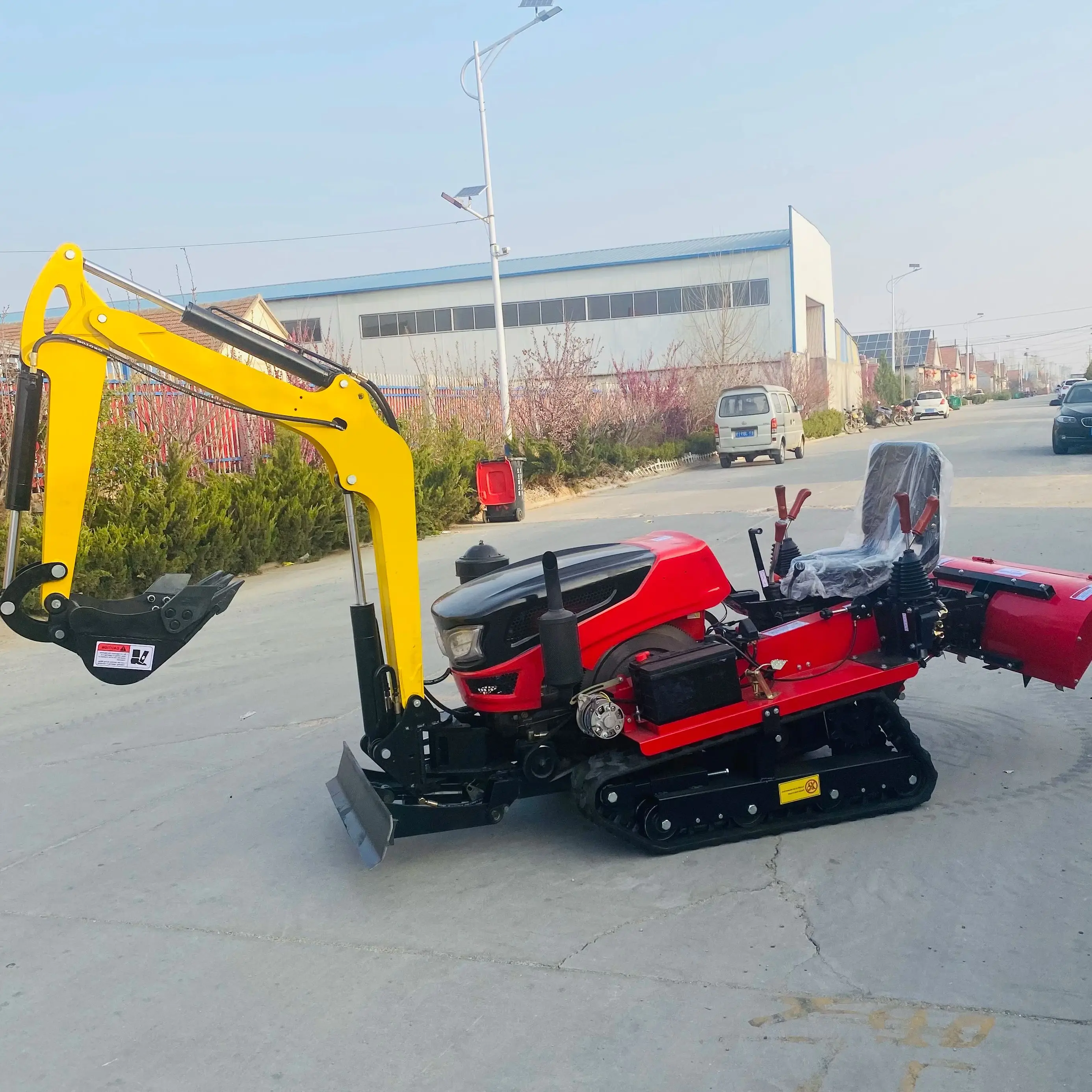 

Customized Mini 50HP diesel Power Tiller Cultivators Low-Vibration Agricultural Farming Machine Crawler Tractor