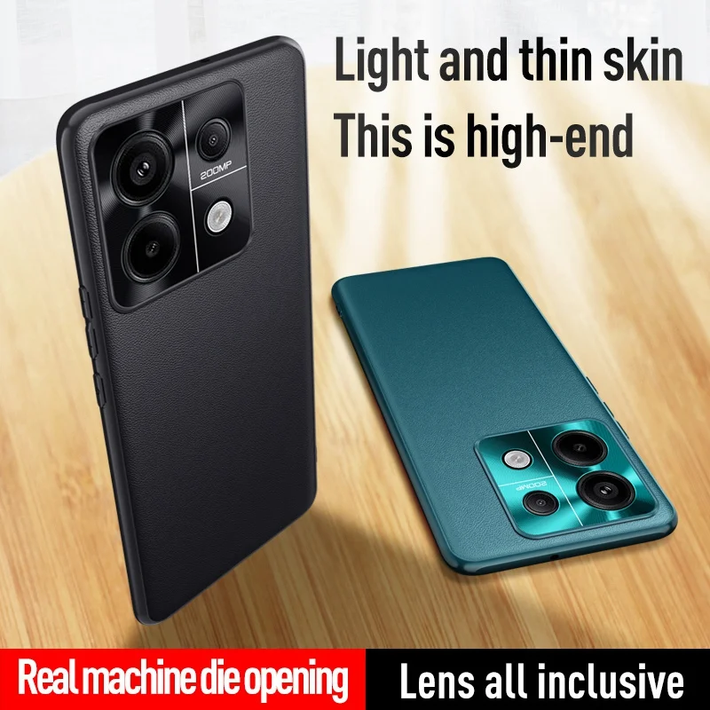 Luxury PU Leather Case For Xiaomi Redmi Note 13 Pro+ 5G Cover Matte Silicone Protection Phone Case For Redmi Note 13 Pro Plus