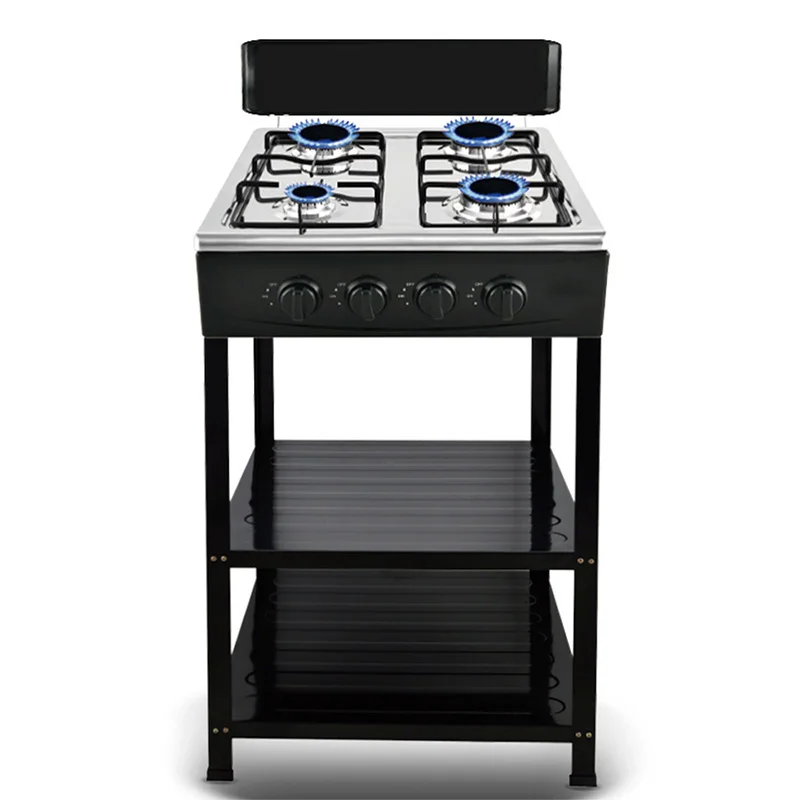 R.8512/R.8511 Four-Burner Gas Stove, Freestanding Split-Type Gas Stove, Electronic Ignition, Even Heat Distribution