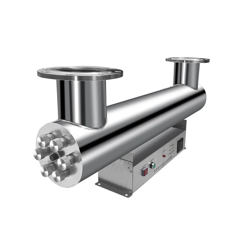 Ultraviolet sterilizer Pipeline type over-flow tap water open channel rack equipment