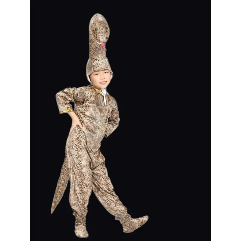 أزياء تنكرية لحفلات الأطفال بدلة ثعبان الثعبان للأطفال بيجامات للأطفال بدلة قفز كرتونية على شكل حيوانات للهالوين