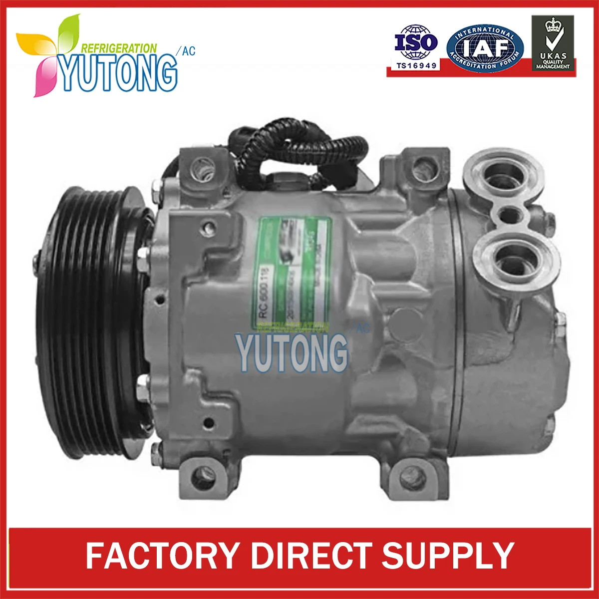 Sd7v16 AC air compressor for Ford Transit Mk6 / CITRORN Relay / PEUGEOT Boxer 6453KT 1267