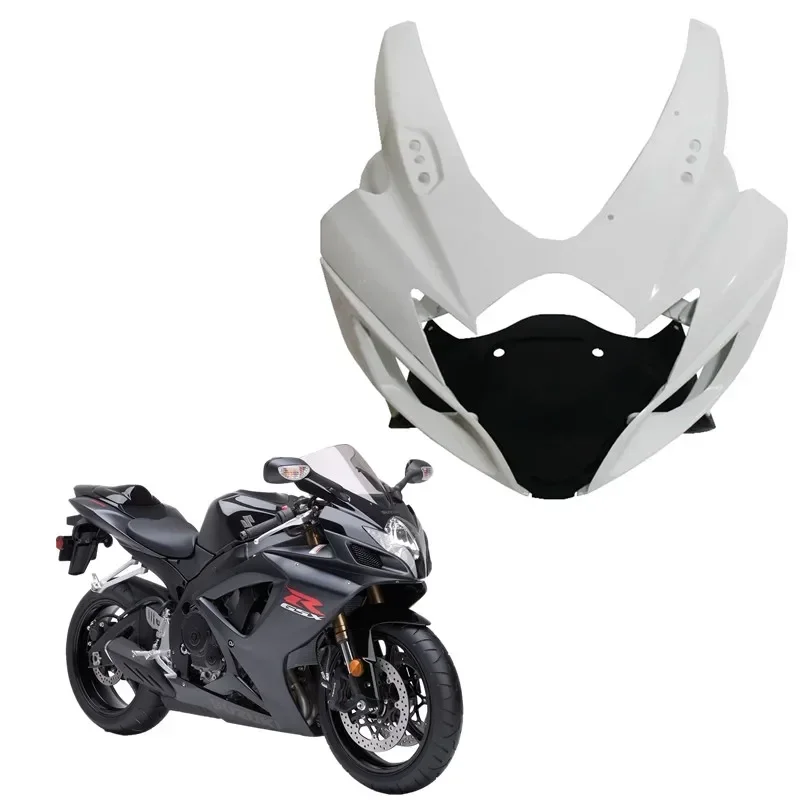 For Suzuki GSXR 600 750 2004-2005 2006-2007 Unpainted Moto Parts  Acsessories Front Upper Fairing Cowl Nose