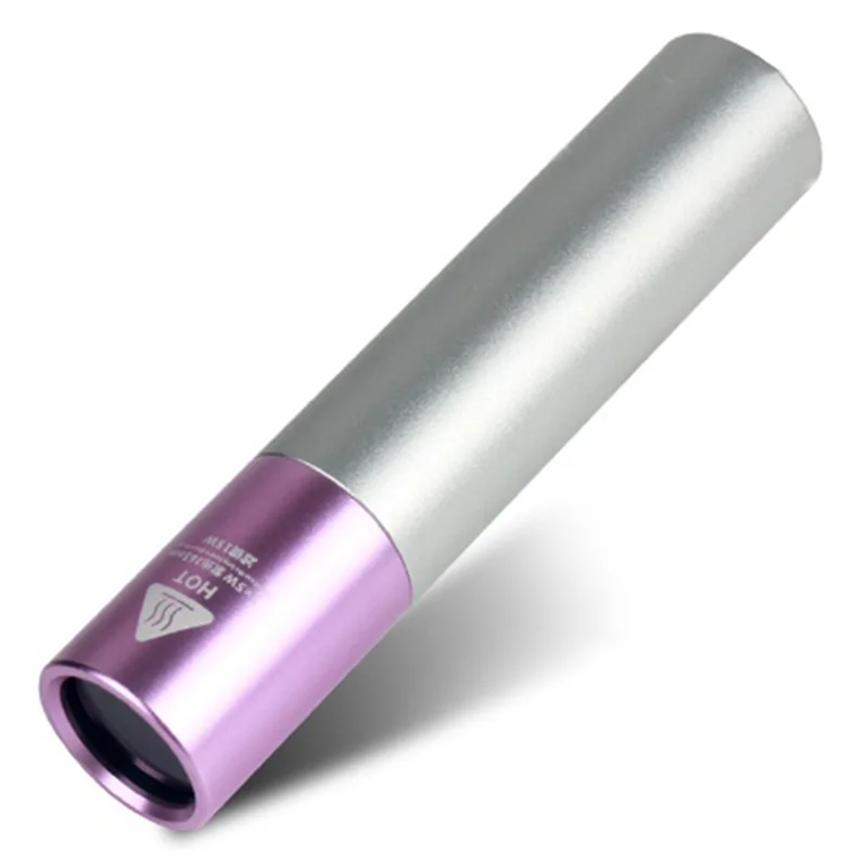 UV LED Flashlight 365Nm Aluminum Alloy Portable UV Flashlight Rechargeable Zoom Inspection Light Pet Detection Light