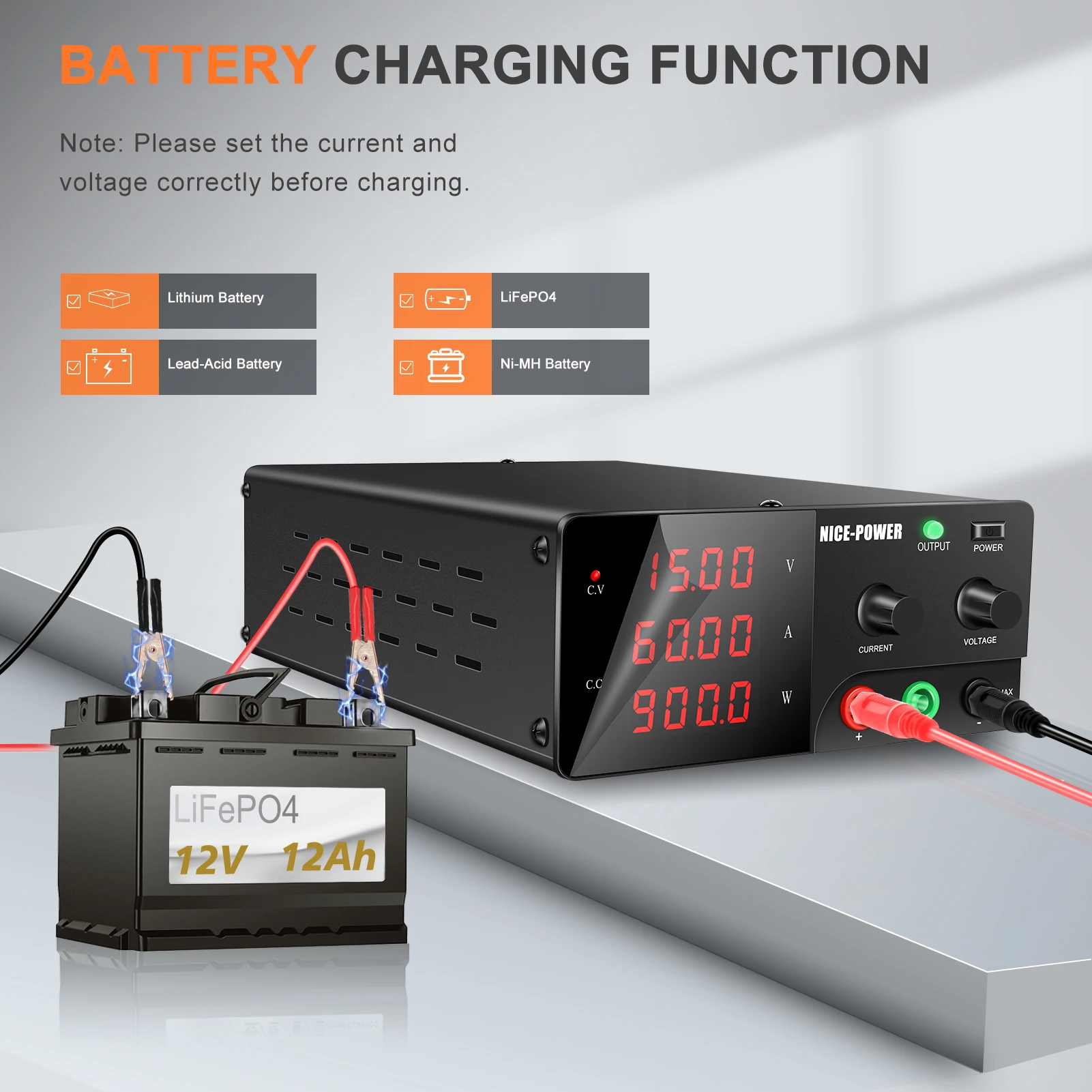 Nice-Power 15V 30V 60V DC Güç  - High Power 60V 20A Bench Power Supply incelemesi ve fiyatı