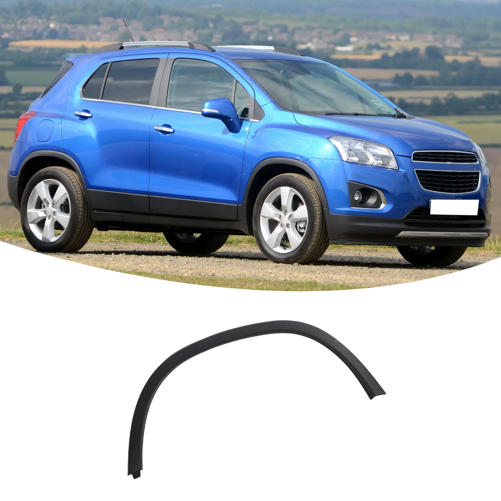 

Front Mudguard Arch Molding Front Mudguard ABS Wheel Eyebrow Arch Molding Trim Replacement for 2013 to 2016