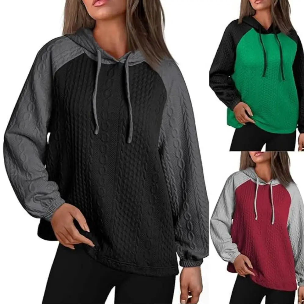 

Women's Long Sleeve Sweatshirt Casual Comfortable Street Style Color Crew Neck Pullover Fashionable for All Seasons