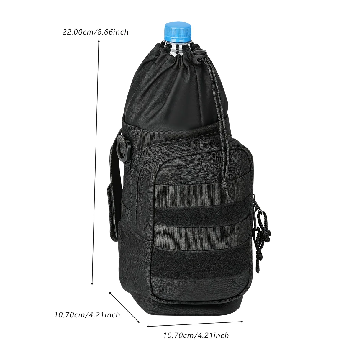Motorcycle Bottle Bag Riding Cycling Crossbody Insulated Kettle Bag Quick Release Water Cup Holder On Motorbike Bag Backpack