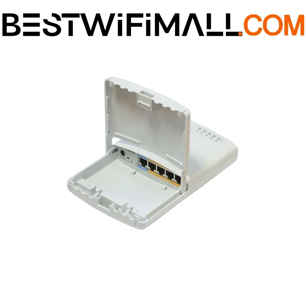 

MikroTik RB750P-PBr2 PowerBox 650MHz CPU 64MB RAM Outdoor 5 Ethernet Port With PoE Outdoor Router RouterOS L4