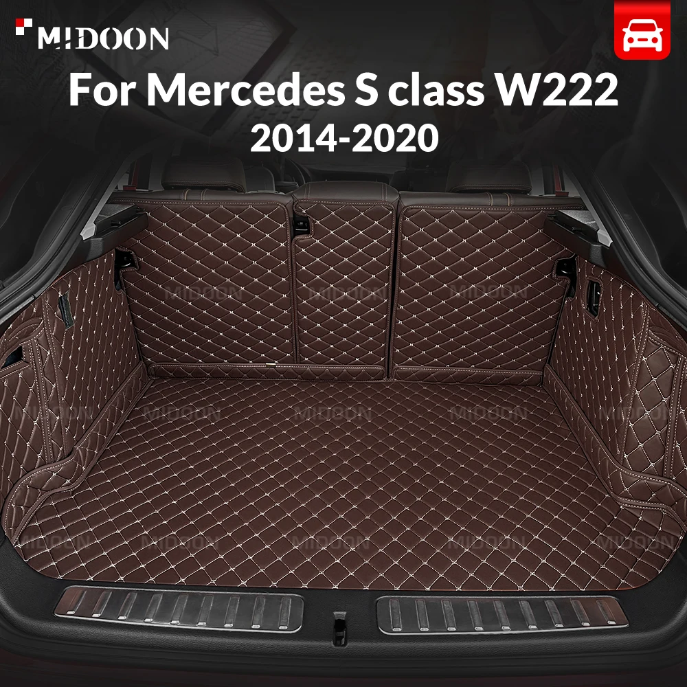 

For Mercedes Benz S class Non-hybrid 4-door 2014-2020 Full Coverage Trunk Mat Car Anti-dirty Pad Cargo Liner Interior Accessorie