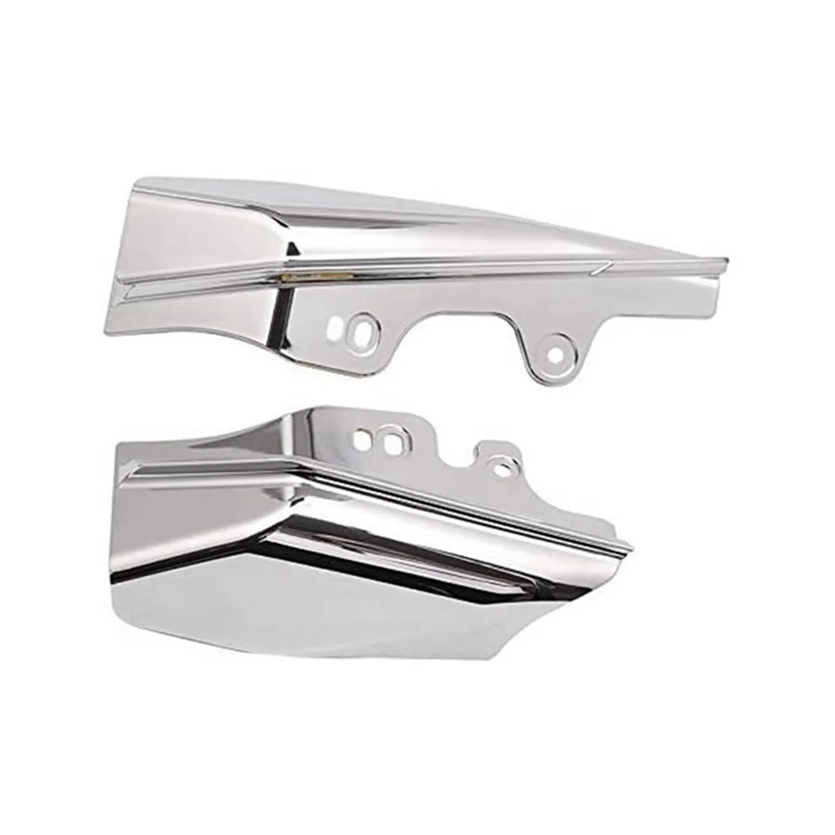 

1 Set for Touring Street Electra Glide Road King FLHR 2001-2008 Silver Mid Engine Mid Rack Air Deflector Heat Shield