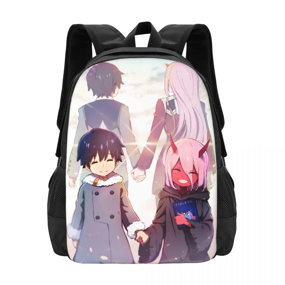 حقيبة ظهر للكمبيوتر المحمول Darling In The FRANXX Zero Two للسفر، حقيبة كمبيوتر مدرسية للكلية التجارية هدية للرجال والنساء