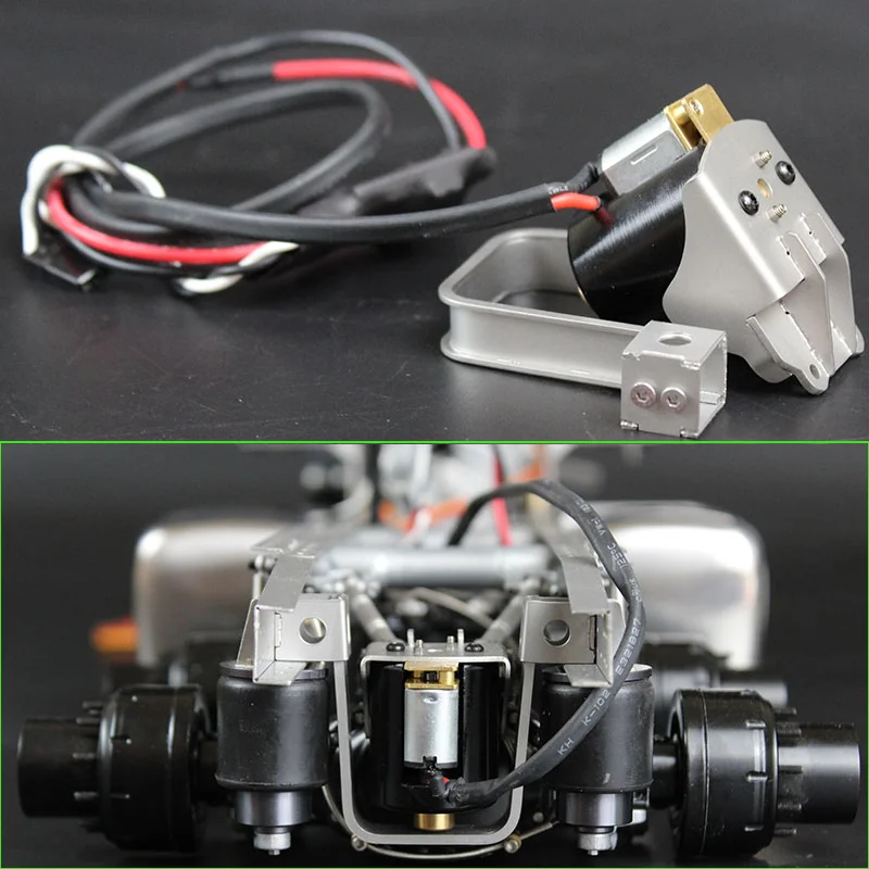 

Metal Simulation RC Rear Power Boost Unit for 1/14 Tamiya RC Truck SCANIA 770S R620 VOLVO BENZ Arocs MAN TGX Car Lxy/RC