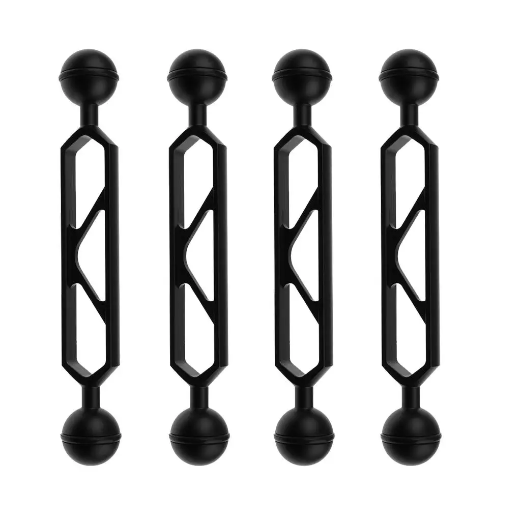Dual Ball Arm 6 Inch Diving Photography Tool Aluminium Underwater Accessory for Camera Light Connection