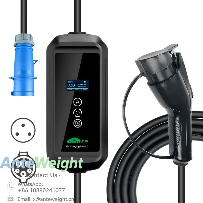 Sigma F1 16‑32A Portable EV Charger 1P‑3P Input Optional Type1 Type2 GBT Home Use