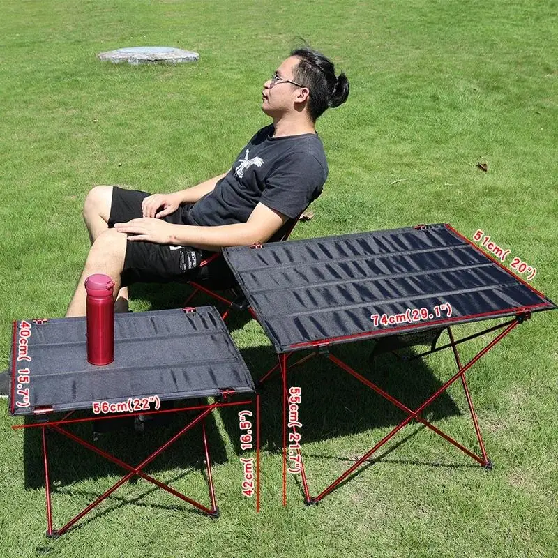 

Aluminium Hiking Climbing Fishing Picnic Folding Tables Camping Desk Ultralight Beach Outdoor Foldable Table for Portable