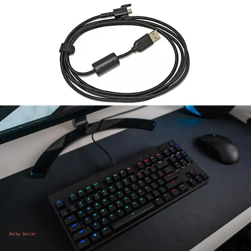 

USB-кабель для клавиатуры, ПВХ-кабель, запасной провод для GPRO запасная часть механической клавиатуры, аксессуар для ремонта